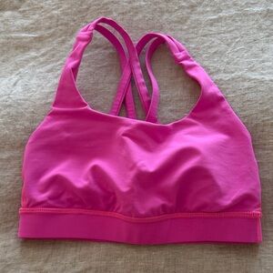 Lululemon Hot Pink Sports Bra Size 2